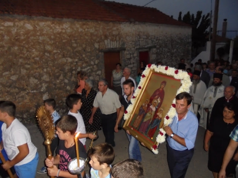 Η Λιτανεία της εικόνας της Αγίας Σοφίας στη Ρίγανη Ξηρομέρου