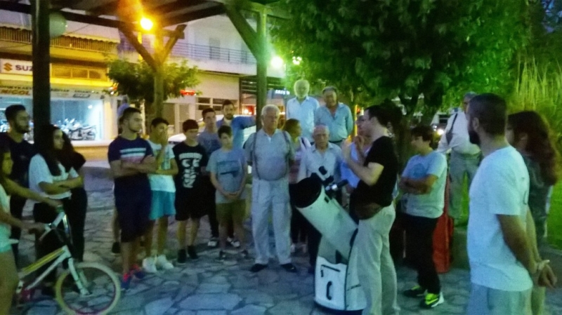 Εξόρμηση με τηλεσκόπια στα τρένα και στην Κεντρική Πλατεία Αγρινίου