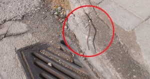 Αγρίνιο: «Παγίδα» σε πεζοδρόμιο με σκουριασμένο σίδερο, κοντά στο γήπεδο του Παναιτωλικού