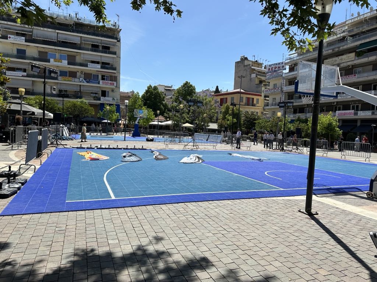 «Πυρετώδεις» προετοιμασίες για το 3on3 στο Αγρίνιο (εικόνες)