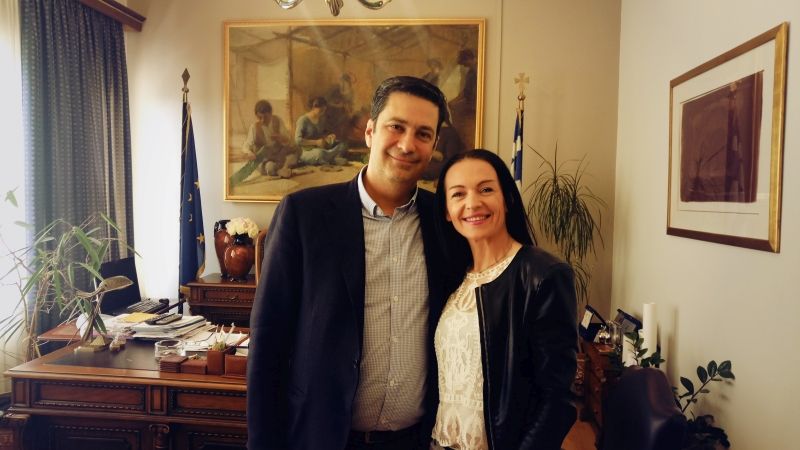 Αγρίνιο: Συνάντηση Γ. Παπαναστασίου με την Αθλήτρια Χρ. Μαραγιάννη