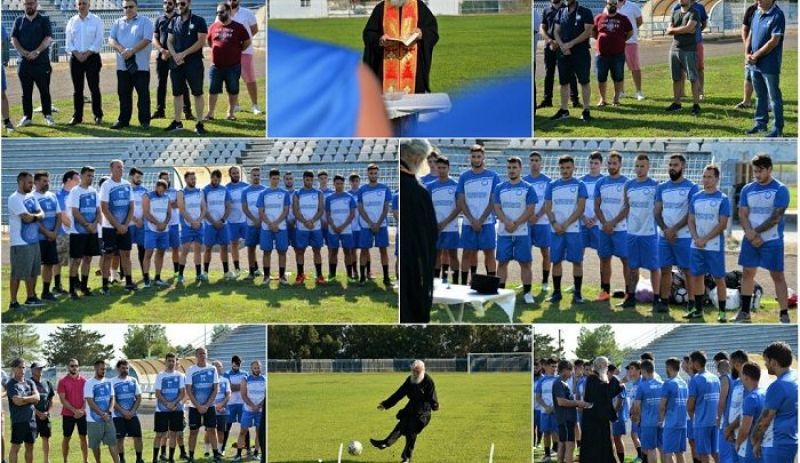 Αγιασμός για την ΑΕΜ (φωτο)