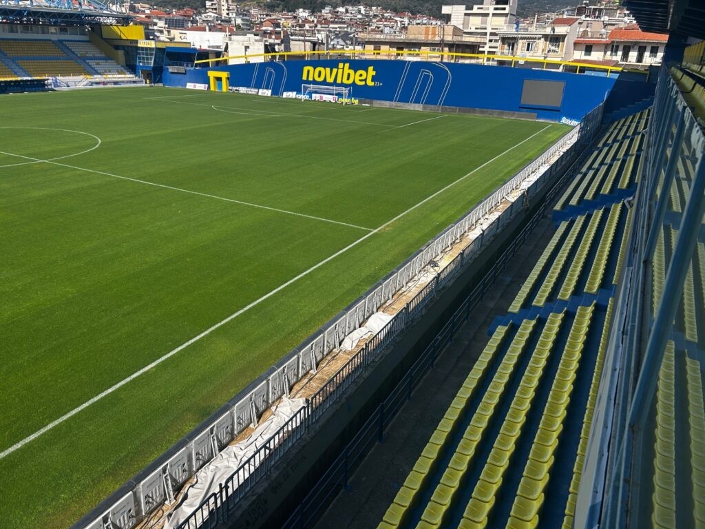 Γήπεδο Παναιτωλικού: Μπαίνουν τα μπουθ στη μικρή, από αύριο το πλέγμα στο πέταλο (φωτο)