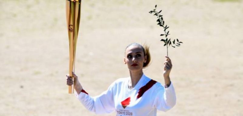 Αρχαία Ολύμπια: Ξεκίνησε το ταξίδι της Ολυμπιακής φλόγας προς το Τόκιο