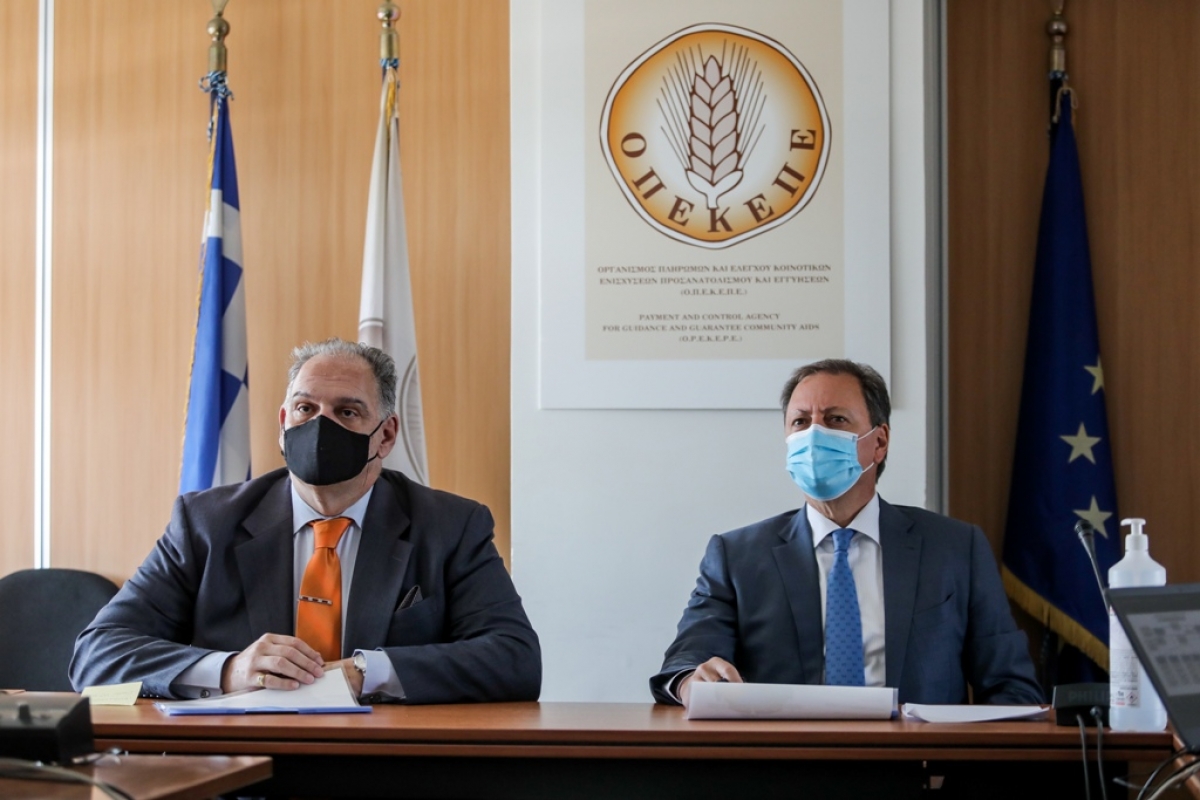 Επίσκεψη Σπ. Λιβανού στον ΟΠΕΚΕΠΕ: Είστε η καρδιά του συστήματος της αγροτικής οικονομίας
