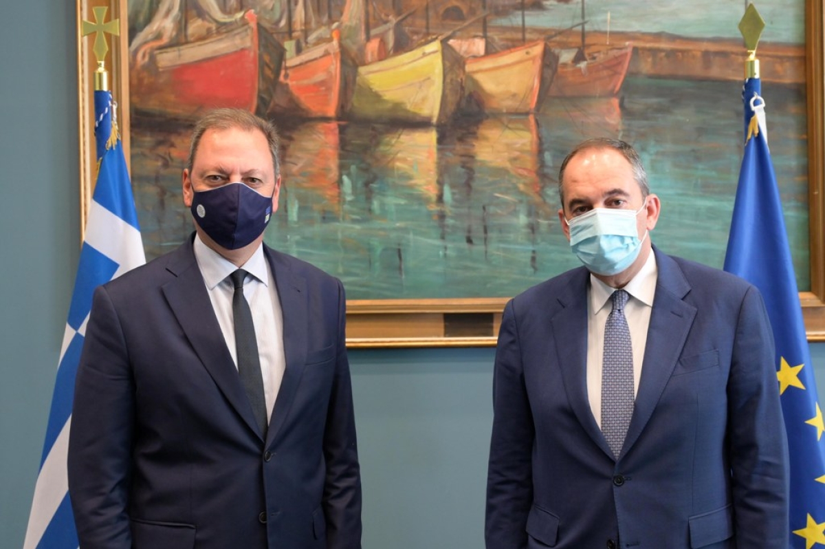 Επίσκεψη ΥπΑΑΤ, Σπ. Λιβανού στο Υπουργείο Ναυτιλίας