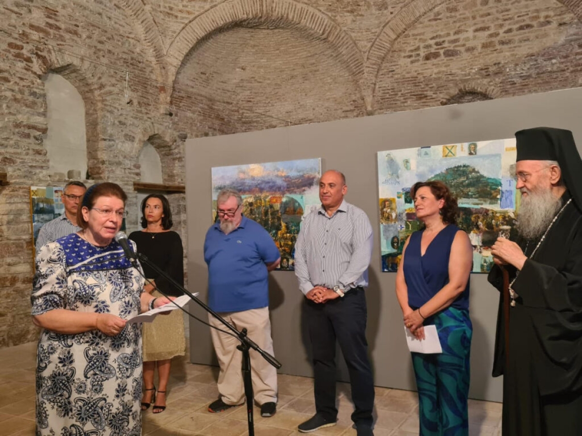 Την έκθεση «Ναυς + Πήγνυμι» του Γιάννη Αδαμάκη εγκαινίασε η Λίνα Μενδώνη στην Ναύπακτο