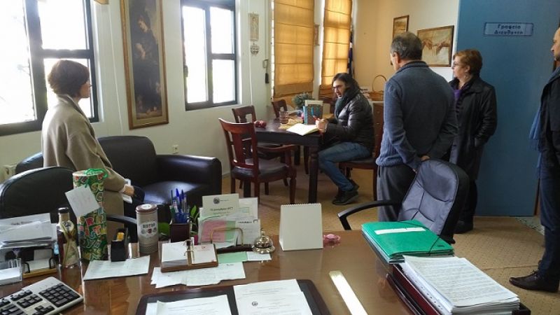 Επισκέφθηκε το Μουσικό Σχολείο και το Παπαστράτειο Μέγαρο ο Λεωνίδας Καβάκος (φωτό)