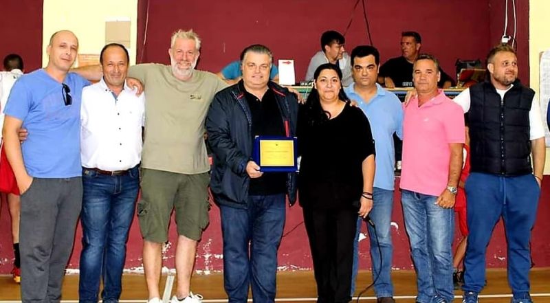 Τιμητική διάκριση στον Ν. Καραπάνο από τον Α.Γ.Ο. «Γρηγόρης Λιακατάς»