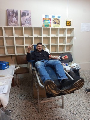 Μήνυμα αλληλεγγύης από την εθελοντική αιμοδοσία του 1ου Κυνηγετικού Συλλόγου Αγρινίου