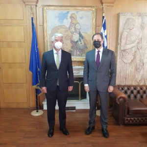 Συνάντηση ΥΠΑΑΤ Σπ. Λιβανού με τον Γερμανό Πρεσβευτή Ερν. Ρέιχελ