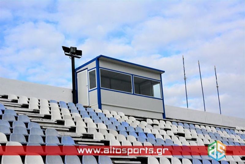 Έτοιμα τα δημοσιογραφικά θεωρεία στο ΔΑΚ Μεσολογγίου (φωτο)
