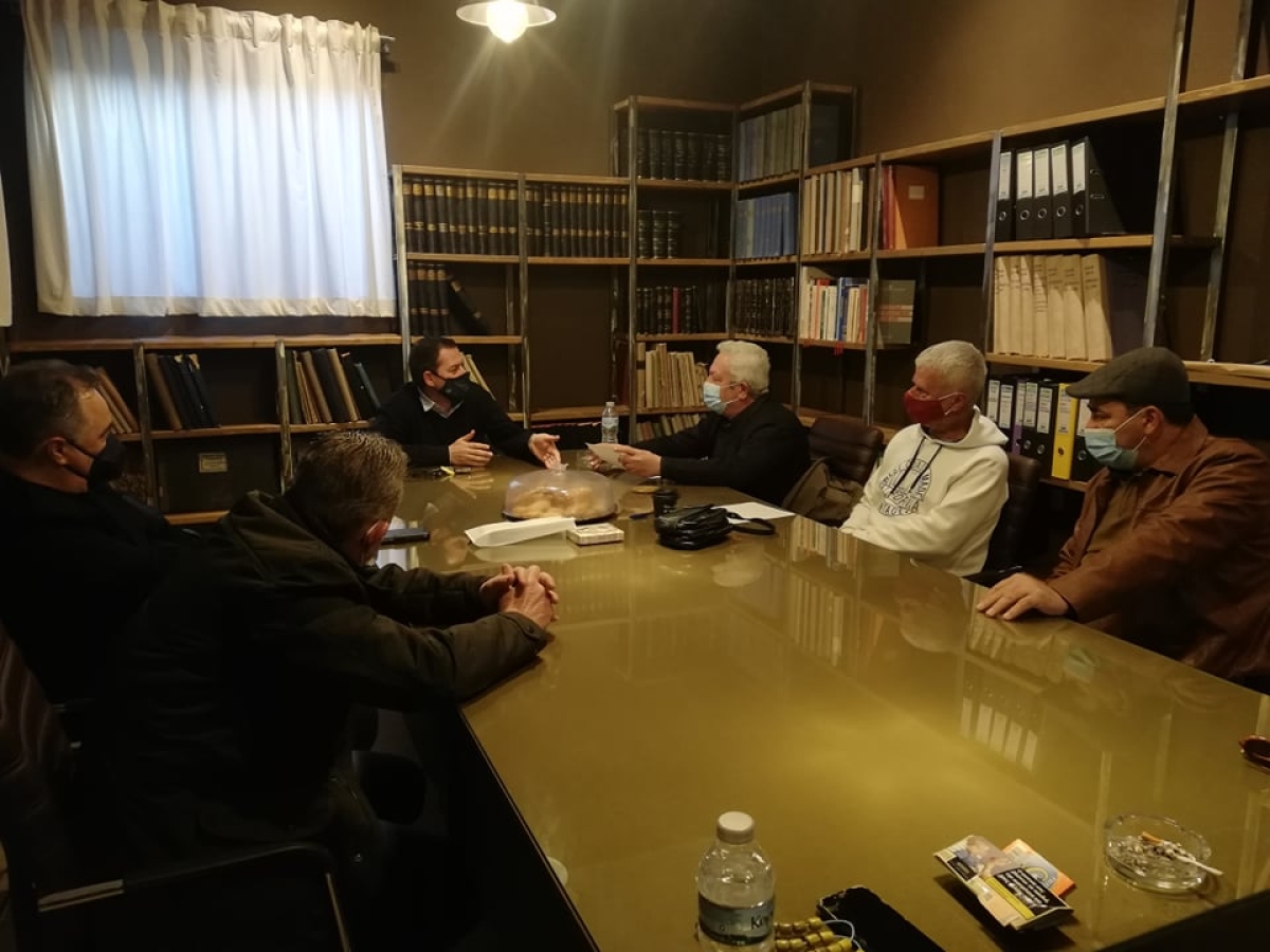 Επίσκεψη του Αντ/ρχη Δυτικής Ελλάδας κ. Βασιλόπουλου Θεόδωρου στον Αγροτικό Συνεταιρισμό Καινούργιου