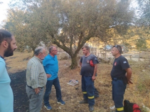 Κλιμάκιο του ΚΚΕ στις πληγείσες περιοχές από την πυρκαγιά στο Δήμο Ακτίου-Βόνιτσας