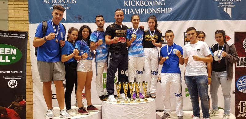 5 χρυσά,1 ασημένιο κι 2 χάλκινα μετάλλια για τον ΑΣ ΘΗΣΕΑ ΑΙΤ/ΝΙΑΣ στο κύπελλο Ακρόπολις Kick Boxing