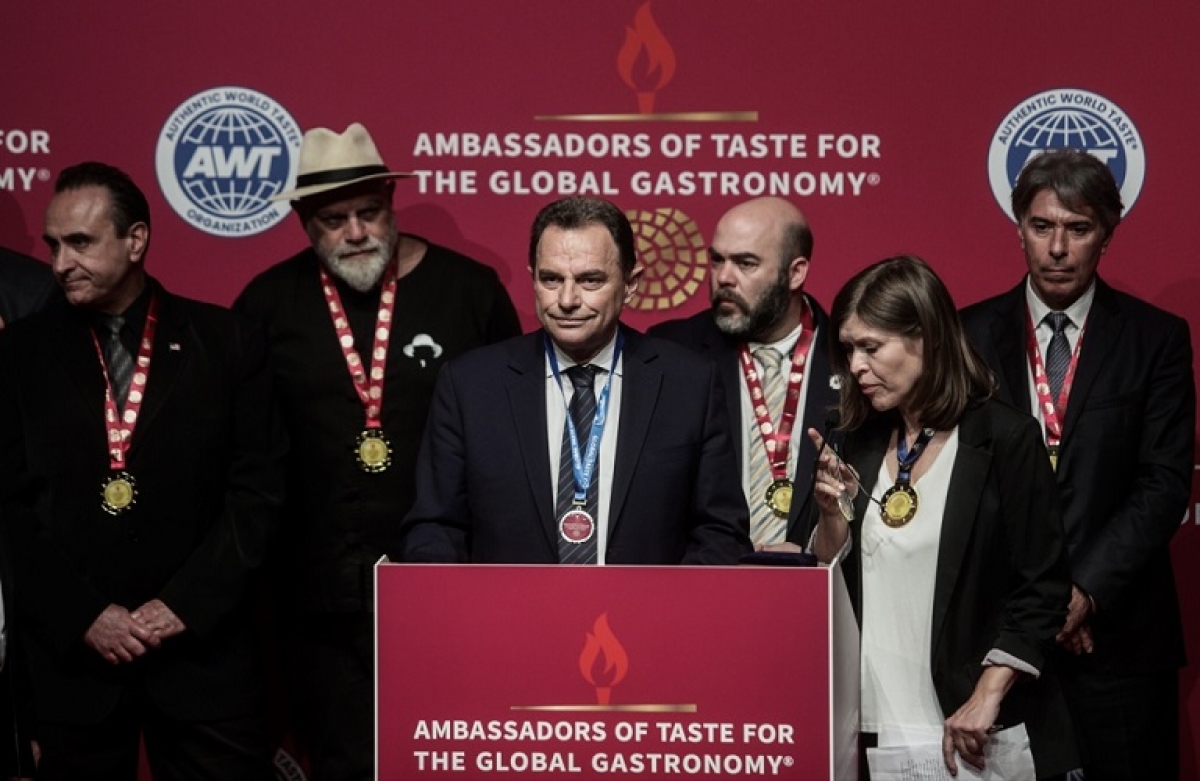 Βράβευση του ΥΠΑΑΤ στο 4ο Παγκόσμιο Συνέδριο Ελληνικής Γαστρονομίας