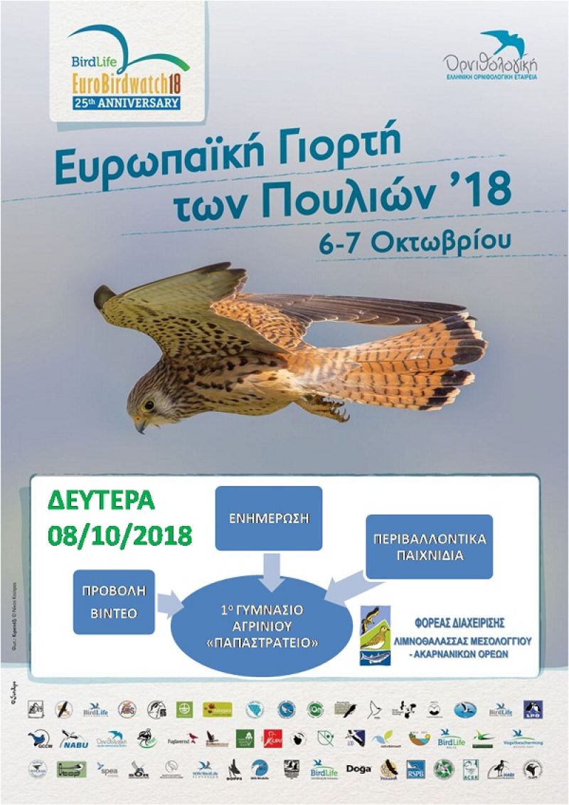 Αγρίνιο: μαθητές ενημερώθηκαν για τα μεταναστευτικά πουλιά