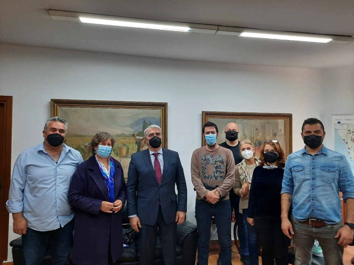 Συνάντηση εργασίας του ΥφΑΑΤ, Σίμου Κεδίκογλου με εκπροσώπους Βιοκαλλιεργητών