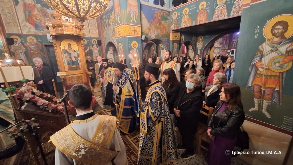 Η Α’ Στάση των Χαιρετισμών της Παναγίας  στο Μενίδι Αιτωλοακαρνανίας