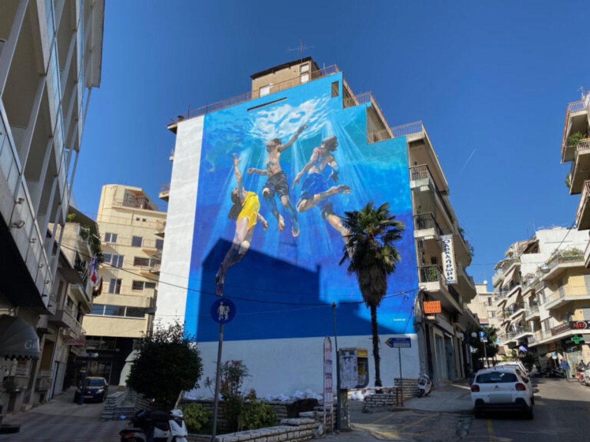 Αυτό είναι το μεγάλο γκράφιτι στο Αγρίνιο