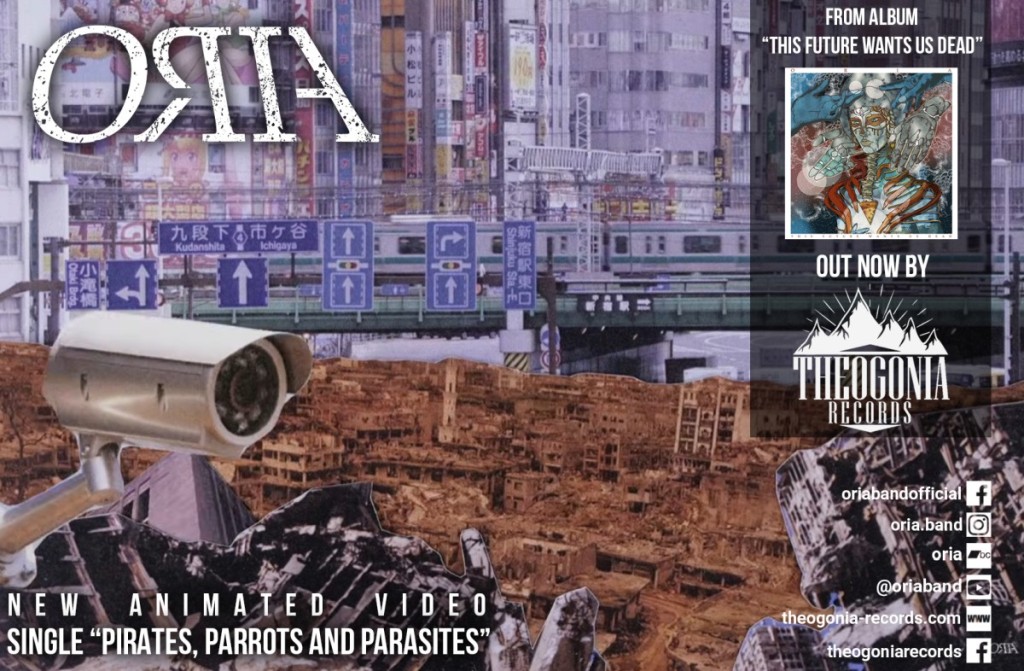 Η THEOGONIA RECORDS παρουσιάζει το animated video των ORIA “Pirates, Parrots and Parasites”