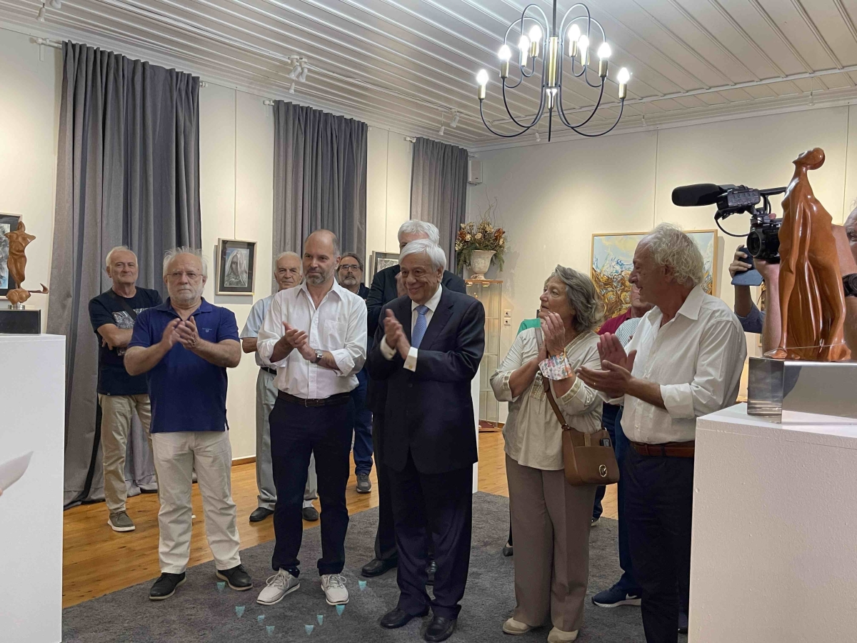 Ο Προκόπης Παυλόπουλος επισκέφθηκε την Έκθεση του Fernando Pensa στο Μεσολόγγι