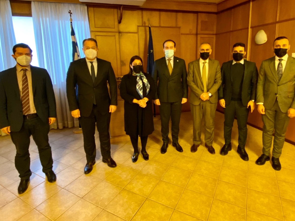 Συνάντηση του Υφυπουργού ΥΠΑΑΤ, Γ. Στύλιου και του Γ.Γ, Κ. Μπαγινέτα με την Υπουργό Γεωργίας και Υδάτινων Πόρων και τον Υφυπουργό Εξωτερικών της Περιφέρειας του Ιρακινού Κουρδιστάν