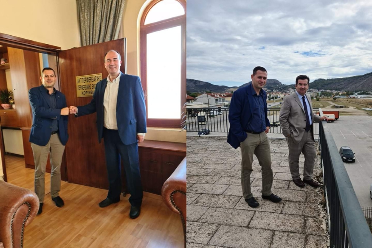 Επίσκεψη Θ. Βασιλόπουλου στην Περιφέρεια Πελοποννήσου – Συνεργασία με τους Αντιπεριφερειάρχες Κορινθίας και Αργολίδας για σταφίδα - εσπεριδοειδή