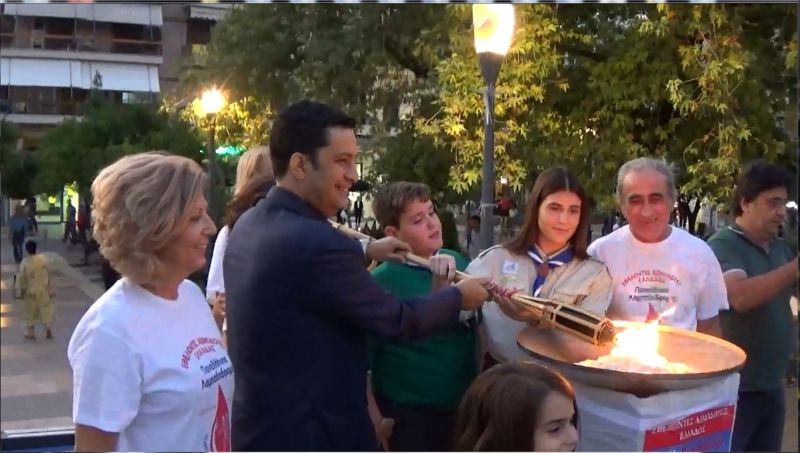 Αγρίνιο: Ολοκλήρωση της «Ευρωπαϊκής ημέρας χωρίς αυτοκίνητο» με το άναμμα του Βωμού της  φλόγας των Εθελοντών Αιμοδοτών