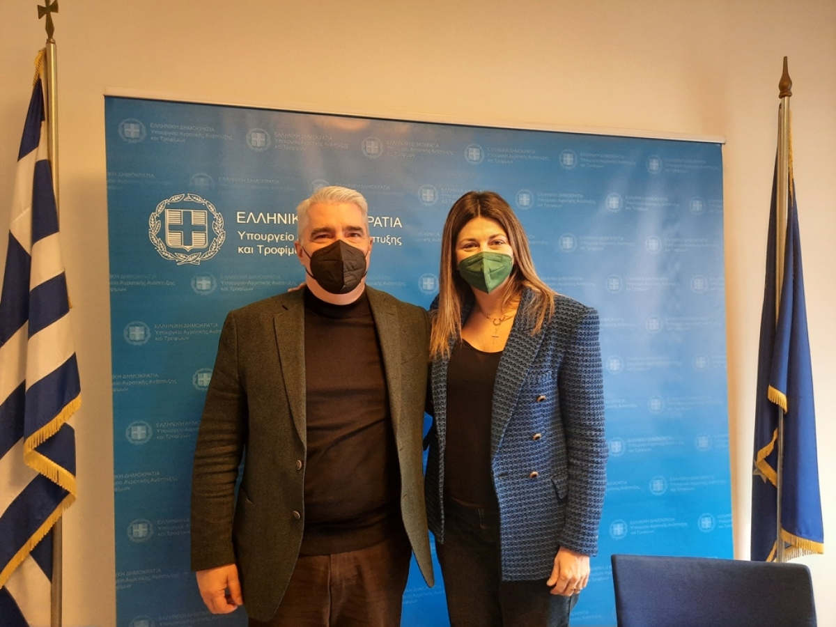 Ευρεία σύσκεψη υπό τον ΥφΑΑΤ, Σίμο Κεδίκογλου με την Υφυπουργό  Τουρισμού, Σοφία Ζαχαράκη για τον αλιευτικό τουρισμό