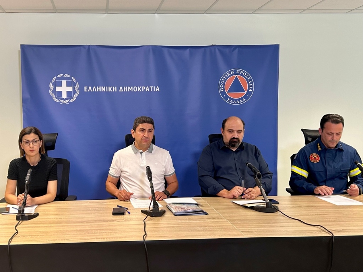 Παρέμβαση του υπουργού Αγροτικής Ανάπτυξης και Τροφίμων, Λευτέρη Αυγενάκη στην τακτική ενημέρωση του Συντονιστικού στη Λάρισα