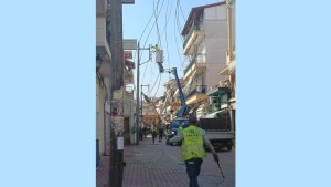 Υπογειοποίηση δικτύου ηλεκτροφωτισμού στην οδό Θυσίας στο Μεσολόγγι