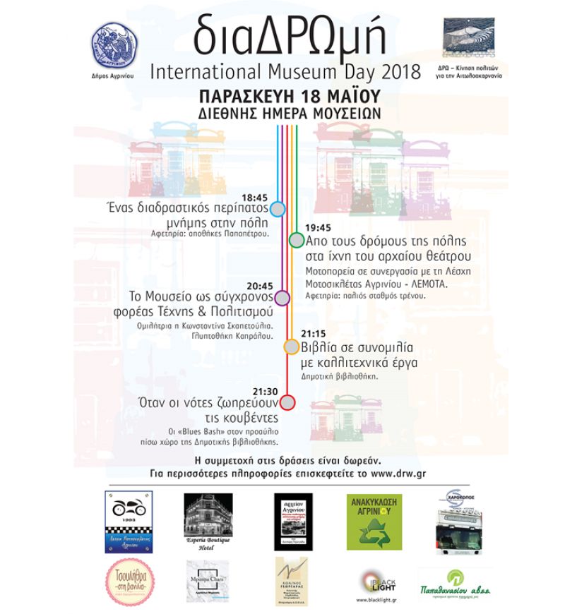 Παγκόσμια Ημέρα Μουσείων - Παρασκευή 18 Μαΐου 2018 - Οι δράσεις στο Αγρίνιο