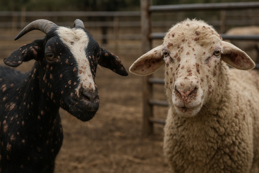 Προστέθηκαν νέοι σταθμοί απολύμανσης για την ευλογιά των αιγοπροβάτων σε Αιγιάλεια και Θέρμο