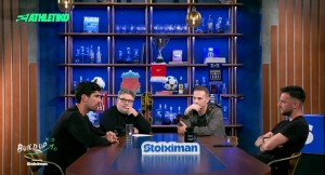 Ο αρχηγός του Παναιτωλικού Ανδρέας Μπουχαλάκης στην εκπομπή «Build Up» με Τσόχο και Νικολαΐδη