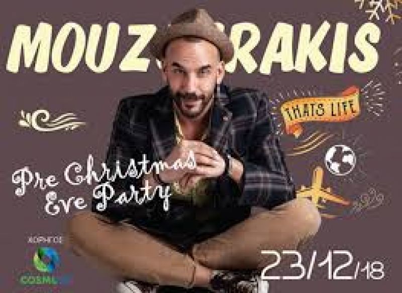 Πάνος Μουζουράκης και «The Dreamerz»,  Κυριακή 23 Δεκεμβρίου 2018  Ώρα 8.30 μ.μ  Πλατεία Δημοκρατίας - Αγρίνιο