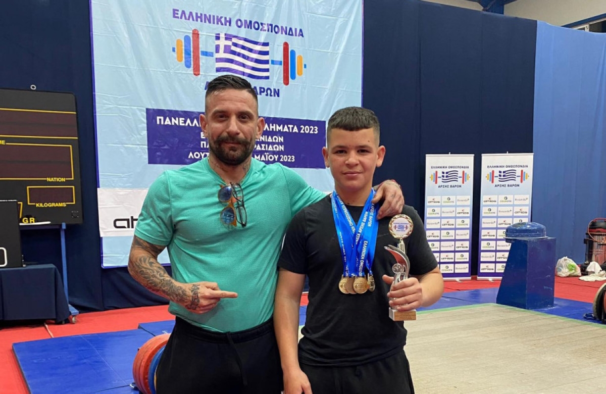 Άρση Βαρών: Στην Εθνικής under 15 o Αγρινιώτης Γιώργος Παπαθανάσης, αθλητής του Ιωάννη Διώτη