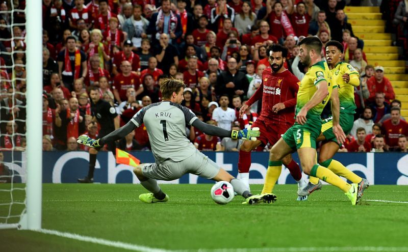 Ταμείο ημιχρόνου από το «Carrow Road»