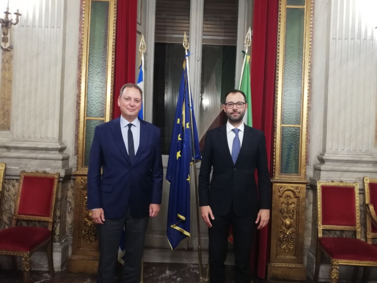 Η διατροφική σήμανση και η παράνομη και λαθραία αλιεία στο επίκεντρο της συνάντησης Σπήλιου Λιβανού με τον Ιταλό ομόλογό του Στέφανο Πατουανέλι