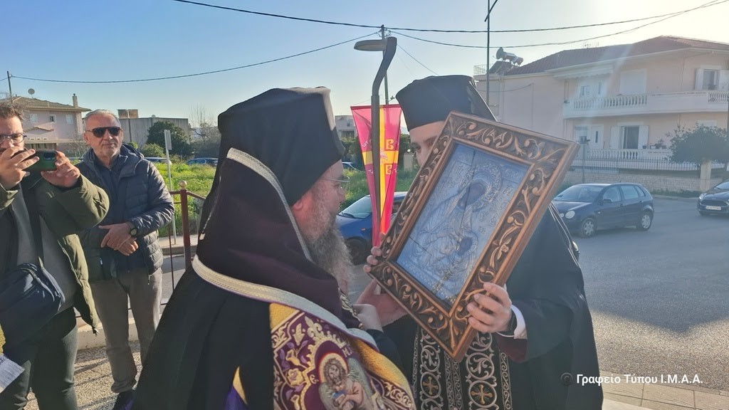 Αγρίνιο: Πραγματοποιήθηκε η υποδοχή της  Ιεράς Εικόνας Παναγίας Ελευθερώτριας