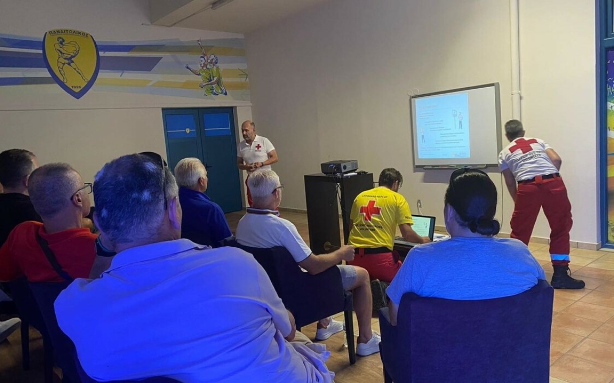 Σεμινάριο πρώτων βοηθειών για προπονητές ποδοσφαίρου στο Emileon